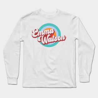 Circle Color With Name Emma Long Sleeve T-Shirt